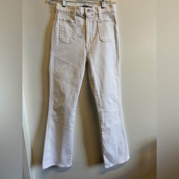 Joe's Jeans Denim - Joe's Jeans White High Rise Flare Jeans Size 25 Patch Pocket